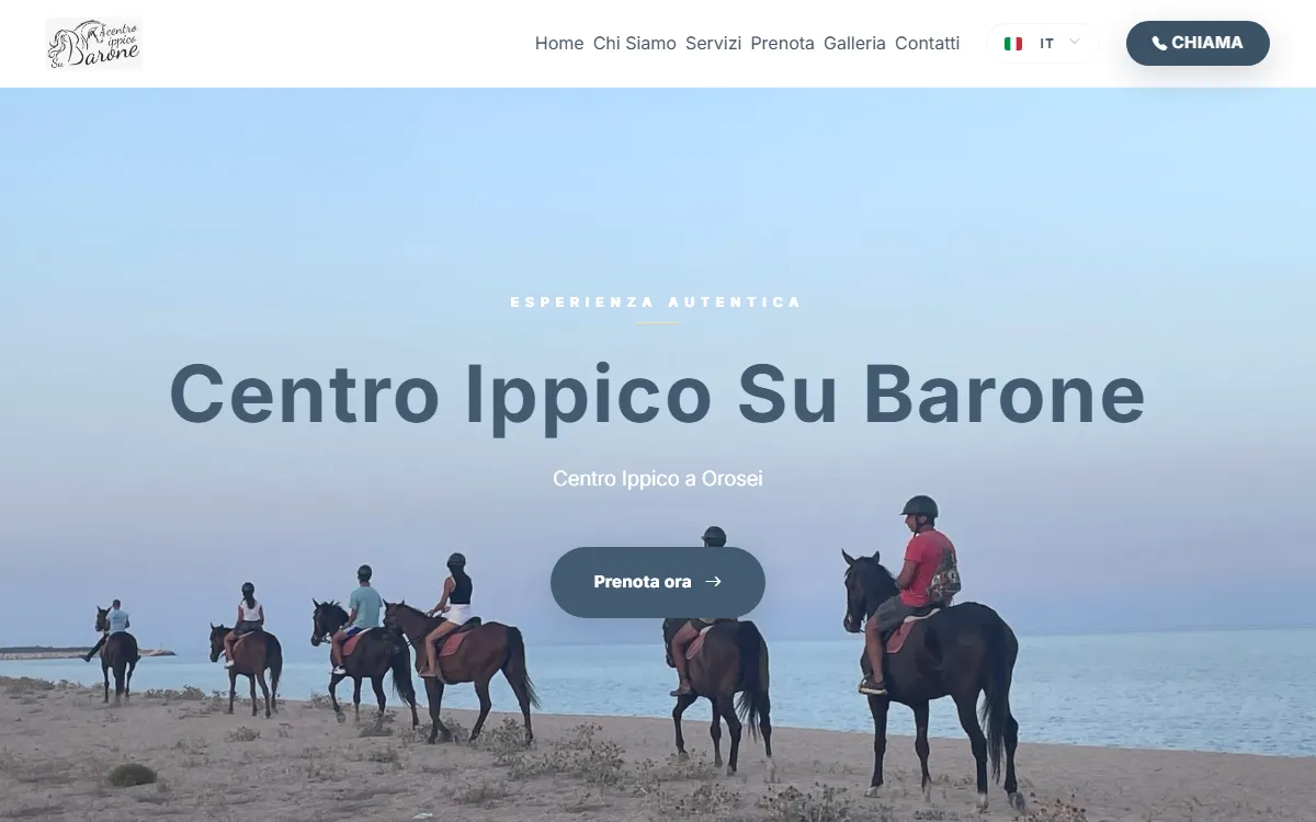 Screenshot: Centro Ippico Su Barone Orosei